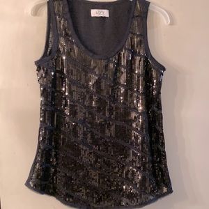 Ann Taylor Sequin Top